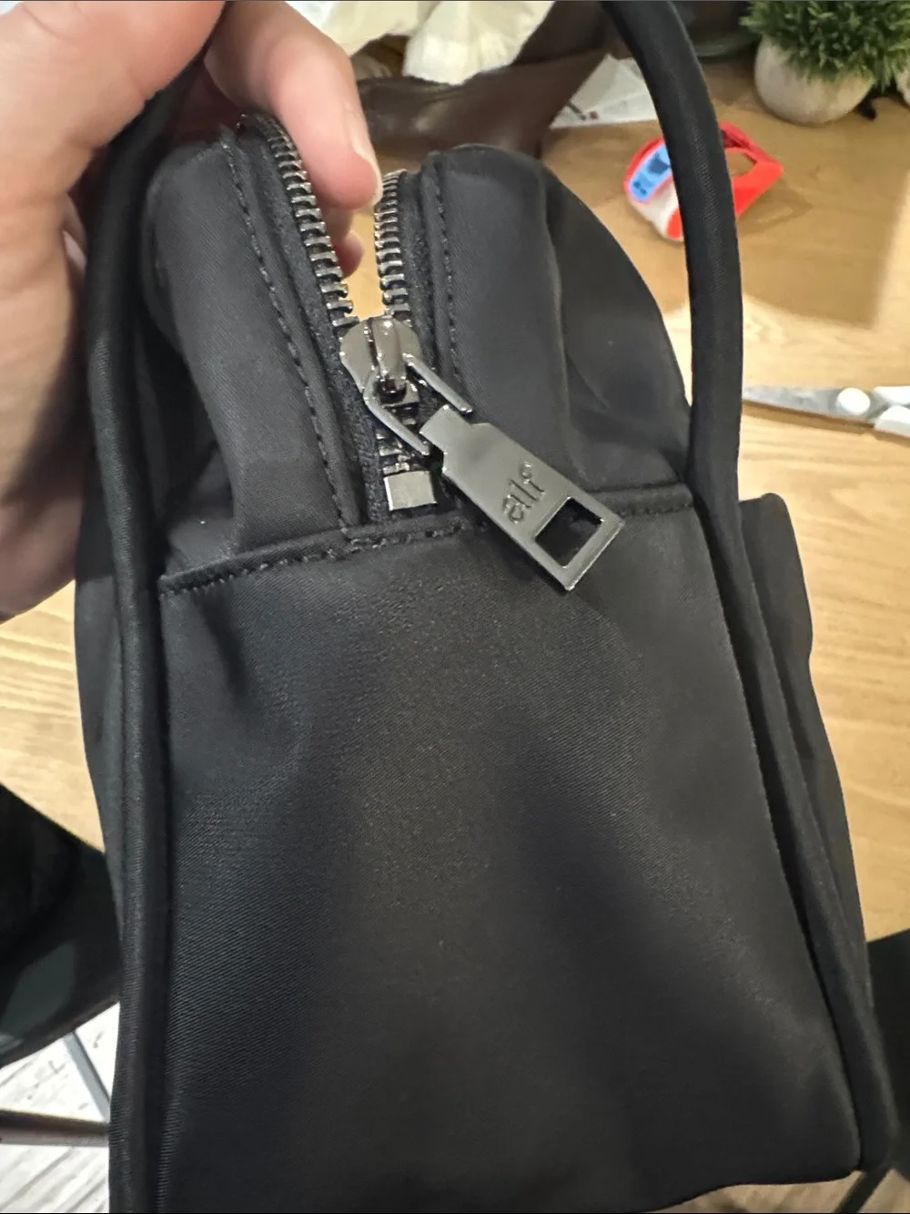Alf the Label the Jacky Pram Caddy-Black /gunmetal  Bag
